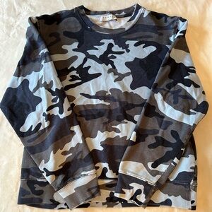 Sandro Camo Crew Neck Sweater
